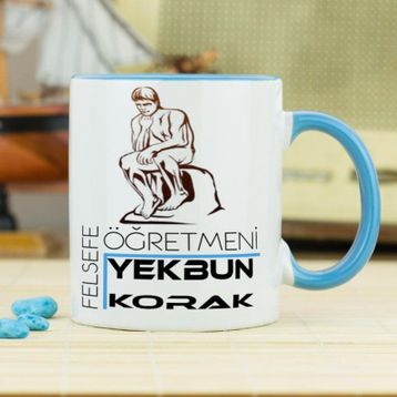 Wildlebend Lacivert Renkli Felsefe Öğretmeni Kupa Bardak