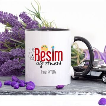 Wildlebend Lacivert Renkli Resim Öğretmeni Kupa Bardak