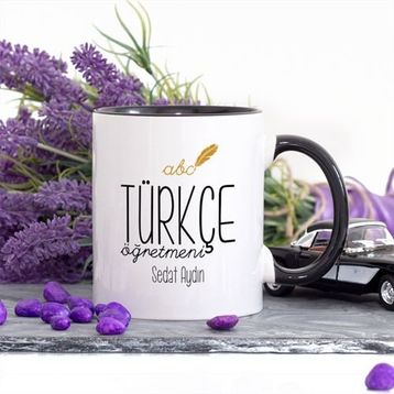 Wildlebend Lacivert Renkli Türkçe Öğretmeni Kupa Bardak