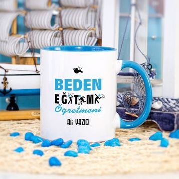 Wildlebend Mavi Renkli Beden Eğitimi Öğretmeni Kupa Bardak