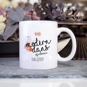 Wildlebend Modern Dans Öğretmeni Turuncu Kupa Bardak
