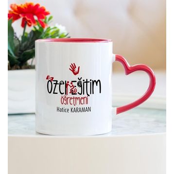 Wildlebend Özel Eğitim Öğretmeni Kalpli Kupa Bardak