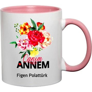 Wildlebend Pembe Renkli Klasik Anne Sözlü Kupa Bardak