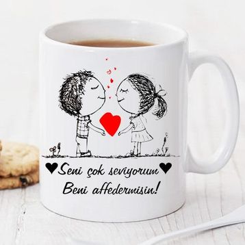 Wildlebend Pi03 Beni Affedermisin ? Kişiye Özel Kupa