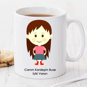 Wildlebend Pi107 Canım Kardeşim Kişiye Özel Kupa
