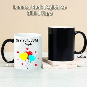 Wildlebend Pi124 Seviyoruuum Kişiye Özel Kupa