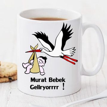 Wildlebend Pi128 Bebek Geliyor Kişiye Özel Kupa