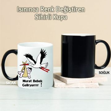 Wildlebend Pi128 Bebek Geliyor Kişiye Özel Kupa