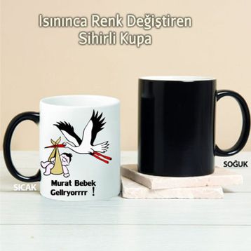 Wildlebend Pi128 Bebek Geliyor Kişiye Özel Kupa