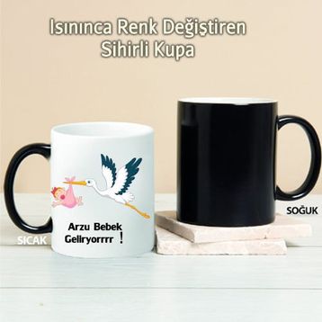 Wildlebend Pi129 Bebek Geliyor Kişiye Özel Kupa