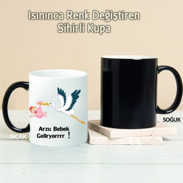 Wildlebend Pi129 Bebek Geliyor Kişiye Özel Kupa