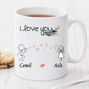 Wildlebend Pi160 I Love You Kişiye Özel Kupa