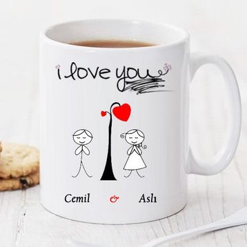 Wildlebend Pi164 I Love You Kişiye Özel Kupa