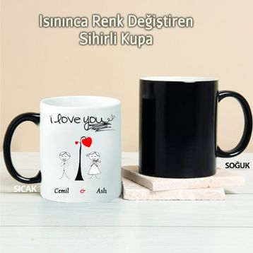 Wildlebend Pi164 I Love You Kişiye Özel Kupa
