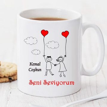 Wildlebend Pi33 Seni Seviyorum Kişiye Özel Kupa