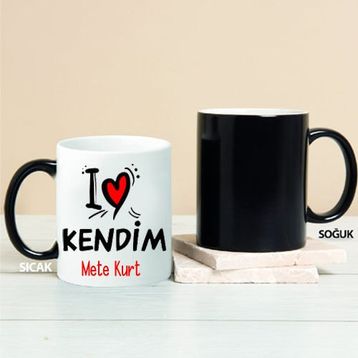 Wildlebend Pi70 I Love Kendim Kişiye Özel Kupa