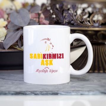 Wildlebend Sarı Kırmızı Aşk Taraftar Kupa Bardak