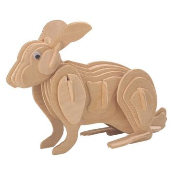 Wildlebend Tavşan 3D Ahşap Puzzle