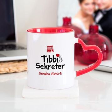 Wildlebend Tıbbi Sekreter Kalpli Kupa Bardak