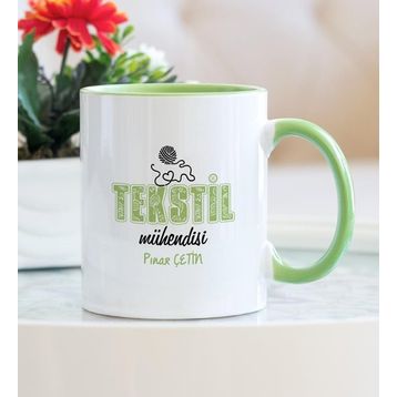 Wildlebend Yeşil Renkli Tekstil Mühendisi Kupa Bardak
