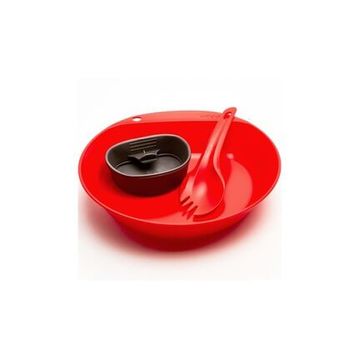 Wildo 67453 Kırmızı-Gri Pathfinder Kit Yemek Seti