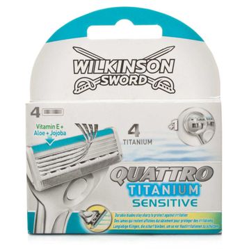 Wilkinson Quattro Titanium Sensitive 4'lü Yedek Tıraş Bıçağı