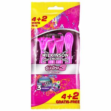 Wilkinson Sword Extra 3 Beauty Oynar Başlıklı Kullan At 4'lü Tıraş Bıçağı