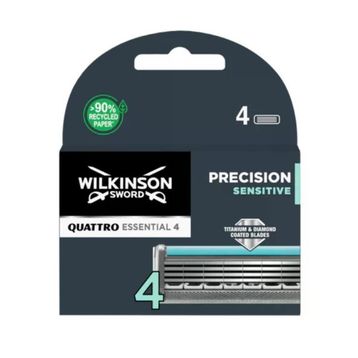 Wilkinson Sword Quattro Titanium Sensitive Erkek Tıraş Bıçağı 4 Yedek Başlık
