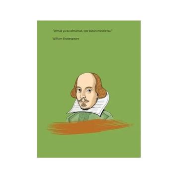 William Shakespeare Desenli Ciltli Defter - Salon Yayınları