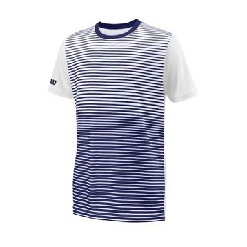Wilson WRA767203 Lacivert B Team Striped Crew Erkek Çocuk T-Shirt