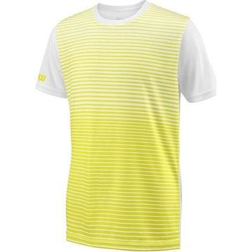 Wilson WRA767205 Sarı B Team Striped Crew Erkek Çocuk T-Shirt
