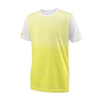 Wilson WRA767205 Sarı B Team Striped Crew Erkek Çocuk T-Shirt
