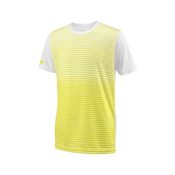 Wilson WRA767205 Sarı B Team Striped Crew Erkek Çocuk T-Shirt