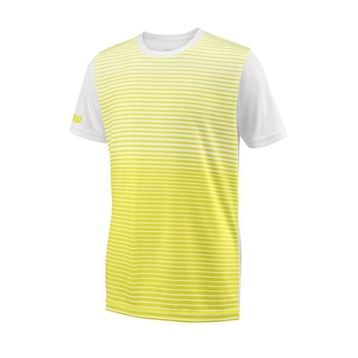 Wilson WRA767205 Sarı B Team Striped Crew Erkek Çocuk T-Shirt