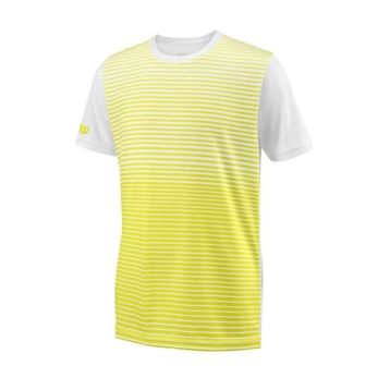 Wilson WRA767205 Sarı B Team Striped Crew Erkek Çocuk T-Shirt