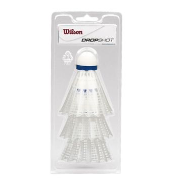 Wilson WRT6048WH Dropshot 3 Clamshel Wh Badminton Topu