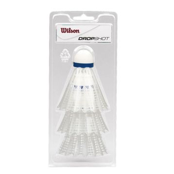Wilson WRT6048WH Dropshot 3 Clamshel Wh Badminton Topu
