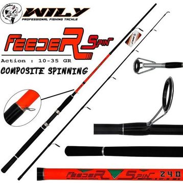Wily Feeder 210 cm 10-35 gr Atarlı Kompozit Spin Olta Kamışı