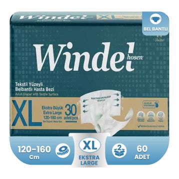 Windelhosen 60 Adet XL Belbantlı Hasta Bezi