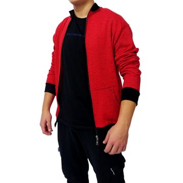 Wingetstar Kırmızı Kırçıllı Desen Erkek Sweatshirt