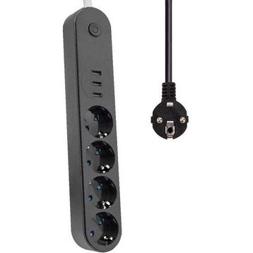 Winnboss 3402 3 USB 4 Priz Akım Korumalı Priz