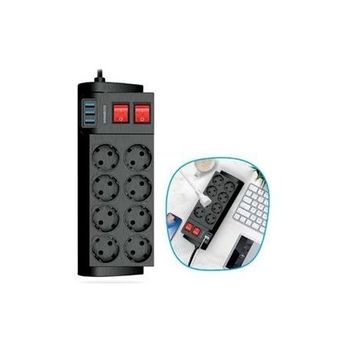 Winnboss 3411 8'li 2 mt Akım Korumalı Priz