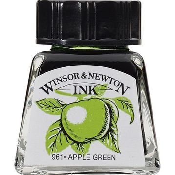 Winsor Newton 011 Apple Green 14 ml Çizim Mürekkebi