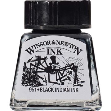 Winsor Newton 030 Black Indian 14 ml Çizim Mürekkebi