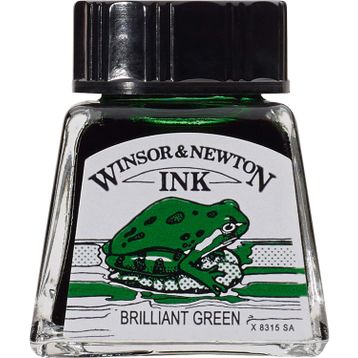 Winsor Newton 046 Brilliant Green 14 ml Çizim Mürekkebi