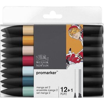 Winsor & Newton 12+1 Promarker Manga Seti