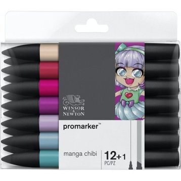 Winsor & Newton 12+1 Set Manga Chibi Promarker