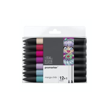 Winsor & Newton 12+1 Set Manga Chibi Promarker