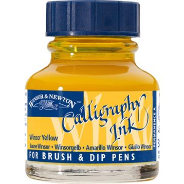 Winsor Newton 345 Lemon Yellow 30 ml Kaligrafi Mürekkebi