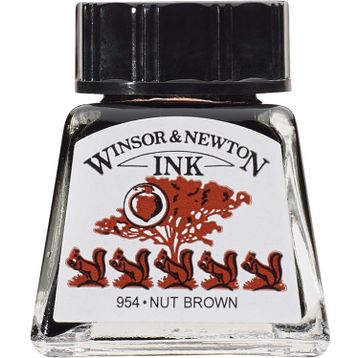 Winsor Newton 441 Nut Brown 14 ml Çizim Mürekkebi